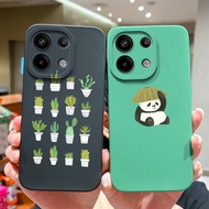 Phone Case For Xiaomi Redmi Note 13 4G 5G Casing Camera Protection Popular Cactus Soft Silicone Back Cover Casing For Xiaomi RedmiNote13 4G 5G Shell Capa