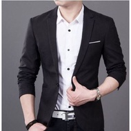 Blazer Men Black Curve | Blazer Blackwhite | (Blazer Hugo Black Ot) Blazer Men Cotton Stretch