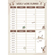 Weekly Schedule Planner - (PDF) - Printable Weekly Planner