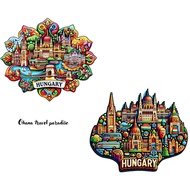 ohana - HUNGARY HIGH.QUALITY / STUNNING RUBBER REF MAGNET SOUVENIR DESIGN