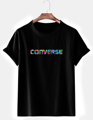 Kaos Pria CNVR Warna Atasan Lengan Pendek Oblong Dewasa Tshirt Man Logo Cetak DTF Baju Distro Atasan