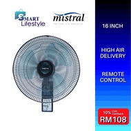 Mistral MWF16R Remote Wall Fan 16"