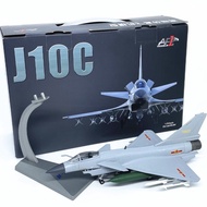 Ready Stock 1: 72 China Air Force J-10C Fighter J-10C Alloy Finished Product Aircraft Simulation Mil