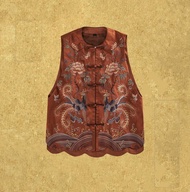 【丹鳳】 新中式復古/香云紗背心