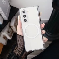 for Samsung Galaxy Z Fold 7 6 5 4 3 Fold6 Fold5 Fold4 Fold3 Transparent   Phone Case Hinge Protectio