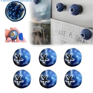 Familiesandflash> 5/6/10pcs 3D Realistic Blueberry Fridge Magnet Mini Fruit Decor Resin Food Refrige