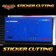 Yanmar generator variation cutting sticker. yanmar generator diesel sticker