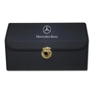 Mercedes Benz 賓士 車載多功能收納箱 大容量 加蓋 折疊 超纖皮 汽車後備箱儲物箱 整理箱 置物箱 收納袋