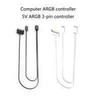 Apr* 5V 3Pin ARGB Controllers Power Supply Builtin Light for Motherboards 5V ARGB for DIY ARGB Fan A