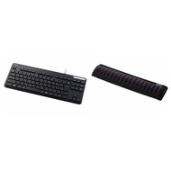 [Direct from Japan]Elecom Wired Keyboard TK-FCM107KBK Thin Membrane Antibacterial Compact Tenkeyless