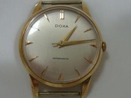 蒙城 W086 DOXA 14k 自動機械錶 行走正常 35x44x9mm 28g
