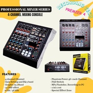 Recording tech Premier 4 Mixer USB with spesial effect PRO RTX6