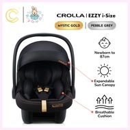 CROLLA EZZY I-SIZE Baby Car Seat | Newborn to 87cm, Expandable Sun Canopy, Adjustable Features, Meet