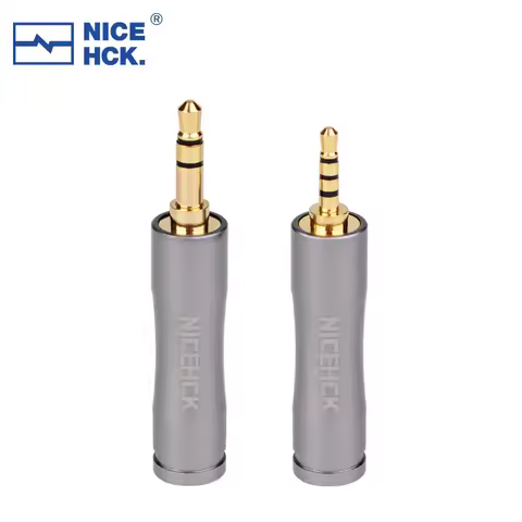 NiceHCK HIFI Earphone Adapter Plug 4.4mm Female to 3.5mm 2.5mm Male Wire Connector Gold-plated Audio