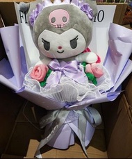 畢業花 kuromi 公仔花 永生花 花束