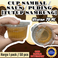 MIKA NS CUP PUDDING | CUP JELLY | CUP SAMBAL + TUTUP SAMBUNG UKURAN 70ML DAN 100ML