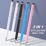 Universal 2 in 1 Touch Screen Stylus Pens with Ballpoint Pens for iPad iPhone Samsung Tablet / All M