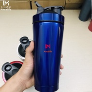 Bình Lắc Shaker Inox Tập Gym - Chọn Màu - Bình LắcThể Thao Du Lịch Hãng Amalife – Kèm Bóng Lò Xo Lắc