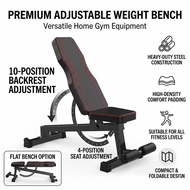 STEEL Dumbbell Fitness Gym Bench Multi-Functional Foldable Adjustable