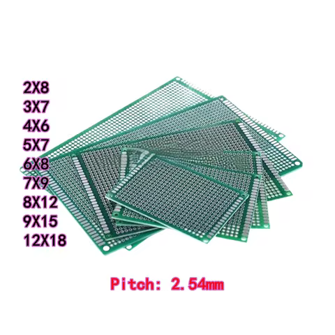 Green double-sided Prototype plate universal boards 2X8 3X7 4X6 5X7 6X8 7X9 9X15 12X18 cm PCB univer
