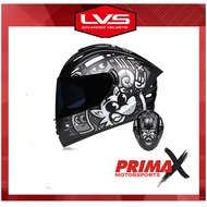 LVS 701 Dual Lens Motorcycle Helmet Full Face Helmet Moto Riding ABS Material Motocross Helmet Motorbike topi keledar