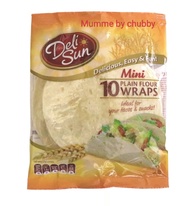 ของแท้ นำเข้าสเปน!!!Deli Sun เดลิซัน แผ่นแป้งตอติญ่า มินิ แผ่นแป้งพิซซ่า Tortilla wraps แบบดั้งเดิม 