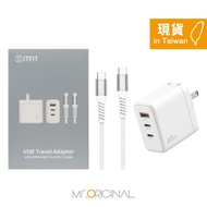 Samsung Taiwan Boxed ITFIT 65W Three-Hole Fast Charging Set (Include Charger+5A 100W Dual Type C Cab