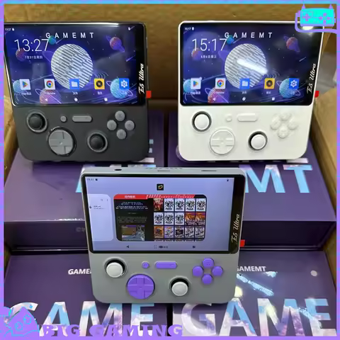 E5 Ultra Gaming Handheld 5-Inch Ips Gaming Console 6gb+128gb Hall Joystick Ergonomic Gaming Accessor