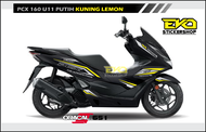 Sticker PCX 160 HITAM Cutting Stiker New Pcx Kode U