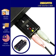 ZEROPITA USB B7.1 USB Sound Card USB7.1 Computer USB Sound Card Notebook Microphone