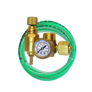 Energy Saving Argon Welding Gas Pressure Regulator Flow Meter for Tig Mig Welding Welder CGA-580 Inlet with 3M Silicon Hose