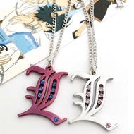 Anime Death Note Necklace, Death Note L Keychain, Death Note Yagami Light Notebook Pendant JTLW