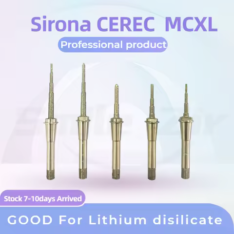 Dental Lab Sirona CEREC MCXL Milling Cutter Inlab MCXL Fresa Step Bur20 and Cylinder Pointed Bur12s 
