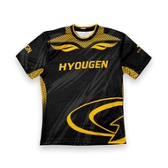 HYOUGEN Black Gold Sports Jersey Indoor Outdoor Dry-Fit