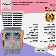 GAIR 20000m3h 117L Evaporative Air Cooler 1100W HNY90 - Heavy Duty for Commercial Use - 6 Months Loc