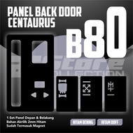 PANEL BACKDOOR  AKRILIK CENTAURUS B80 HITAM DOFF