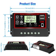 Solar Panel Controller 12V24V Adapt Controller 10A60AUSB Photovoltaic Panel Controller