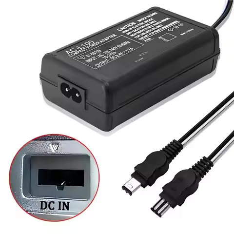 AC-L100 AC-L15 Camera Camcorder AC Power Adapter For Sony CCD-TR TRV128 DCR-DVD PC TRV Mavica FD/Cyb