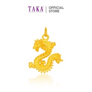 TAKA Jewellery 999 Pure Gold Pendant Dragon