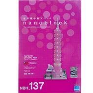 Nanoblock Mini Block NBH-137 Taipei 101 Pink Version 101 Building (Crystal Special Edition)