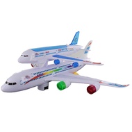 Kid Airplane Toy 360 Rotating with Light and Sound A380 Double Layer Airbus