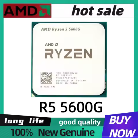 AMD R5 5600G Ryzen 5 5600G 3.9GHz 6-Core 12-Thread 65W CPU LGA AM4 no fan