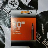 Inner Tube Cst 20 X 1.35 FV60 PRESTA l Inner Tube 20 X 1.35 Cst