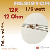 R Resistor 12R R12Ohm 1/6w 12 ohm 12ohm 1/6 watt 5%