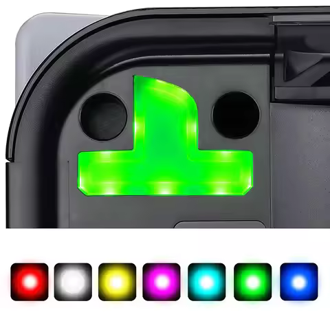 eXtremeRate 7 Colors 24 Effects RGB Logo LED for ps5 Console, Illuminated Logo LED for ps5 Disc & Di
