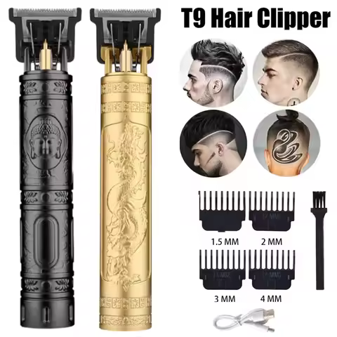 Vintage Body Hair Clipper T9 Hair Trimmer Man Beard Cutting Machine Cordless Beard Trimmer Kits Elec