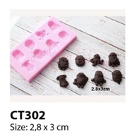 CT302 - Minion Pudding Chocolate Clay Fondant Mold Silicone Mold