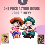 One Piece Action Figure Zoro Roronoa Resin Luffy Koleksi Pajangan Anime