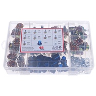 45pcs Dual Potentiometer Set B1K/5K/10K/20K/50K/100K/500K/1M with Knob