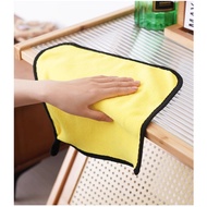 JUHA super clean, super absorbent 2-layer gray-yellow car cleaning towel, kitchen cleaning, glass cl